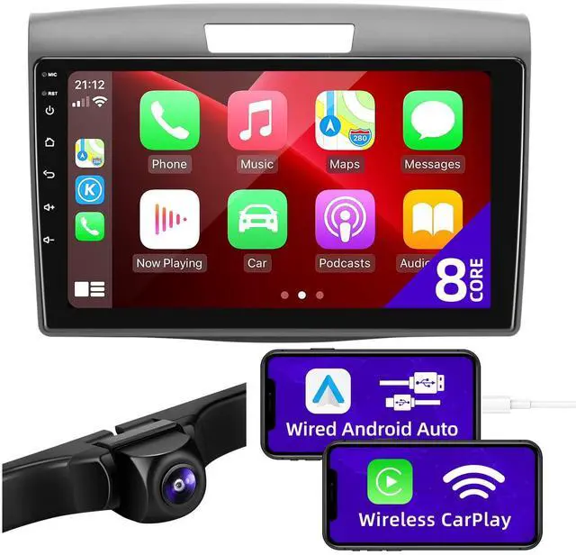 Main image of for Honda CRV 2012 2013 2014 2015 2016 Radio Stereo Carplay Auto | Android 8-croe Head Unit Upgrade DSP Navigation GPS Bluetooth 1280X720 TouchScreen FM AM WIFI Backup Camera Multimedia Player