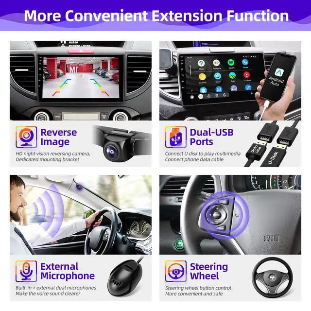 Alt view image 4 of 6 - for Honda CRV 2012 2013 2014 2015 2016 Radio Stereo Carplay Auto | Android 8-croe Head Unit Upgrade DSP Navigation GPS Bluetooth 1280X720 TouchScreen FM AM WIFI Backup Camera Multimedia Player