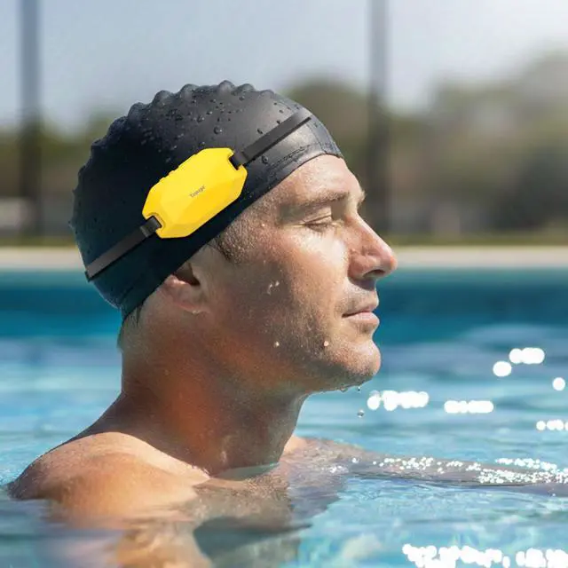 Alt view image 2 of 6 - Rock PRO W24 Swimming Headphones Bone Conduction Waterproof Headphones for Swimming, 4-in-1 MP3 Player 32GB, Bluetooth 5.4, FM Radio (Yellow)
