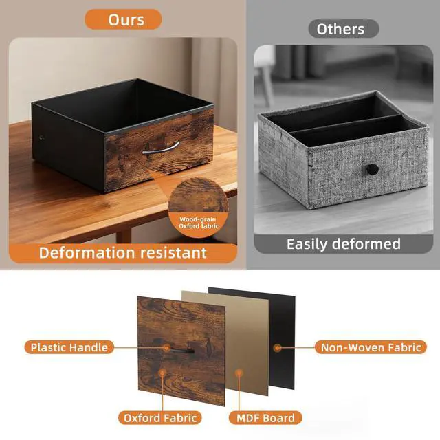Alt view image 5 of 6 - CD Storage Rack with Two Drawers, 7-Tier DVD Shelf and Rack | CD Holder Tower for DVDs, Books, Media Games, Movie Collection and Decor, Ideal for Living Room, Home