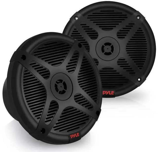 Main image of 6.5 Inch Marine Speakers - Coaxial 2-Way Waterproof Component Speaker Pair | Audio Stereo Sound System with Wireless RF Streaming Support | 6.5" In., 600 Watt - PLMRF65SB