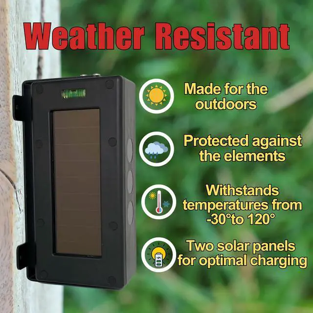 Alt view image 3 of 5 - SBB-4000 Solar Break Beam Driveway Alarm Sensor - Long Range, Outdoor, Weatherproof, Up to 1 Mile Wireless Range - Compatible with Any 4000 Series Receivers