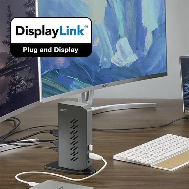 Alt view image 2 of 6 - U301 USB 3.0 Dock for Windows | 2 x HDMI Ports | 2 USB 3.1 Gen 1 Ports | 4 USB 2.0 Ports | Gigabit Ethernet | Requires One USB 3.1 Type A or USB 3.1 Type-C on Computer | Gray | Dual HDMI display, 6 US