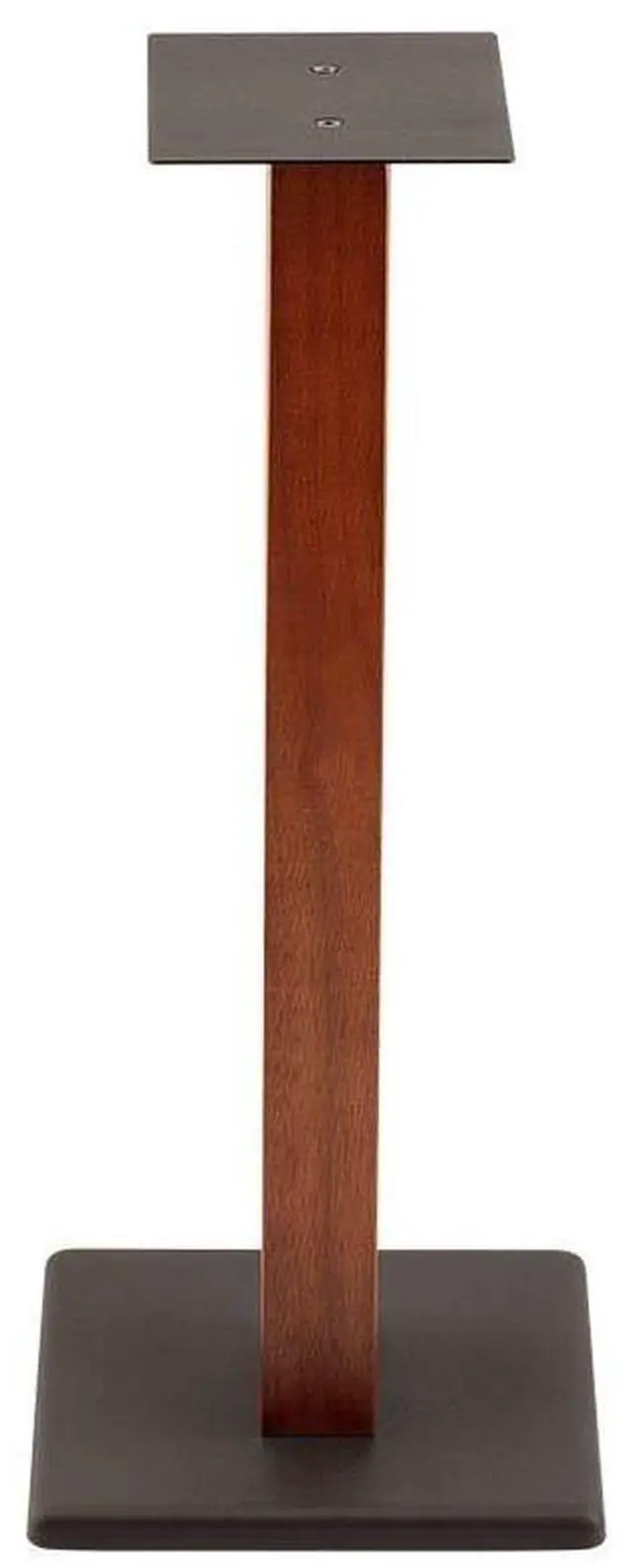 Alt view image 2 of 6 - Speaker Stands - 50lbs Capacity, Adjustable Spikes, Sturdy Construction, Ideal for Home Theater Speakers, 24 Inch, Cherry