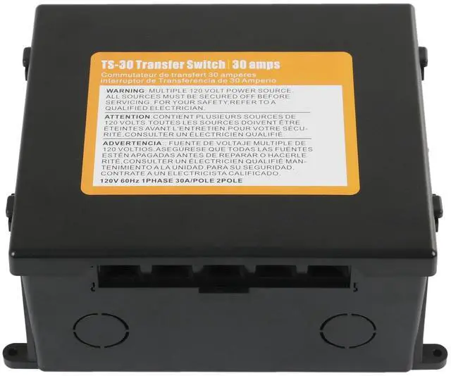 Main image of Automatic Transfer Switch, 120 VAC, 30 Amp, Automatic Transfer Relay Switch | Replacement for RV, Speedboat