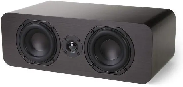 Alt view image 3 of 6 - RB42-C Reference 2-Way Passive Center Channel Speaker, Each, Walnut | Amplifier or Receiver Required, Dual Long-Throw 4-Inch Woofers, 0.75-Inch Silk-Dome Tweeter, Home Theater, Surround Sound