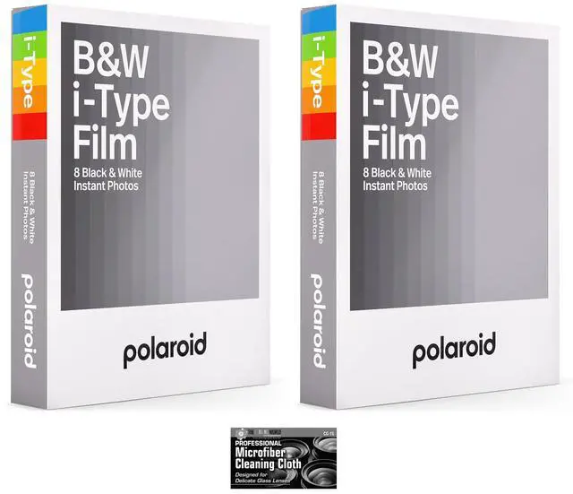 Main image of Polaroid Black & White Instant Film for Polaroid I-Type Now, Lab, OneStep2 Camera - 2-Pack