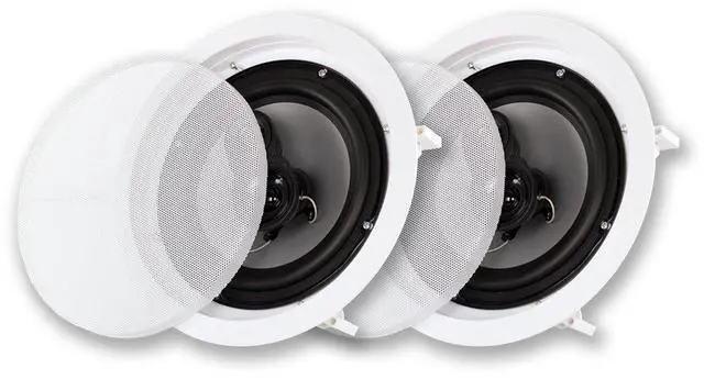 Main image of Acoustic Audio CSic83 in Ceiling 8" Speaker Pair 3 Way Home Theater Speakers