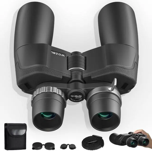 Main image of 12-36X50 High Powered Zoom Binoculars for Adults - HD Professional Binoculars with Large Vision - Waterproof Binocular with Low Light for Bird Watching Travel Hunting Sports Cruise Outdoor