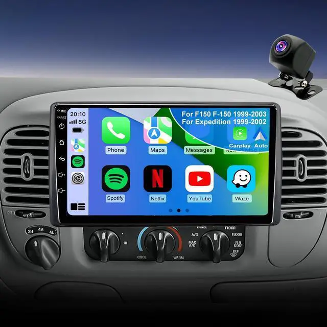 Main image of 64G Android 13 Upgrade Car Radio for Ford F150 F-150 1999-2003, Expedition 1999-2002 Car Stereo, 9inch Touch Screen Apple CarPlay Android Auto GPS Bluetooth FM Backup Camera 5GWiFi