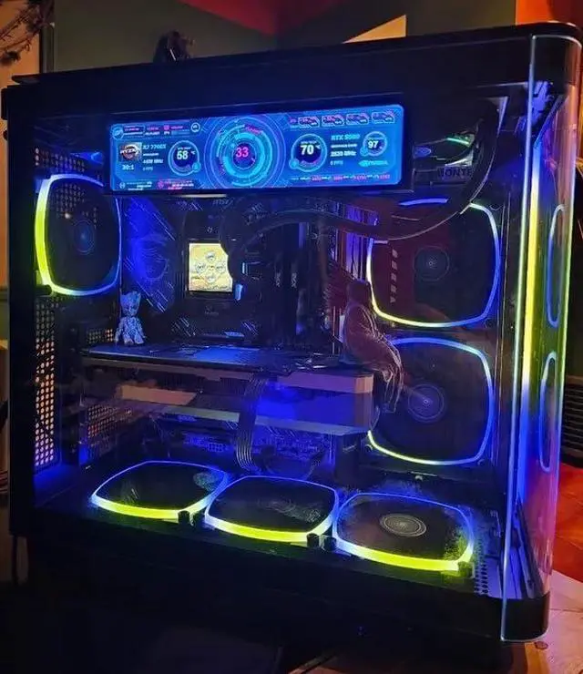 Alt view image 4 of 6 - 8.8 Inch Mini Minitor - FHD IPS 1920x480 LCD Display, Computer Secondary Screen, CPU GPU Temp Monitors with Casing for Windows macOS Aida64 Monitor