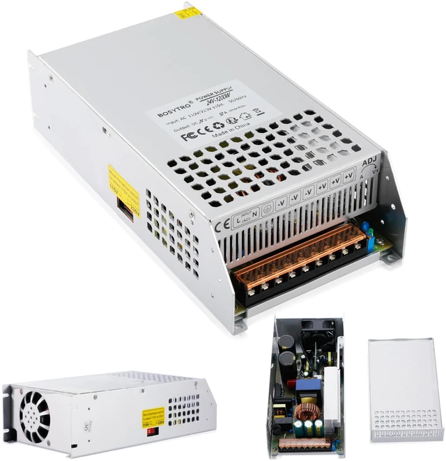 Main image of 24V 50A 1200W DC Switching Power Supply Adapter PSU AC 110V / 220V-DC 24V Transformer Adapter, for LED Light Strip,Medical Equipment, DC Motor,Computer Project of Industrial Power Supplies