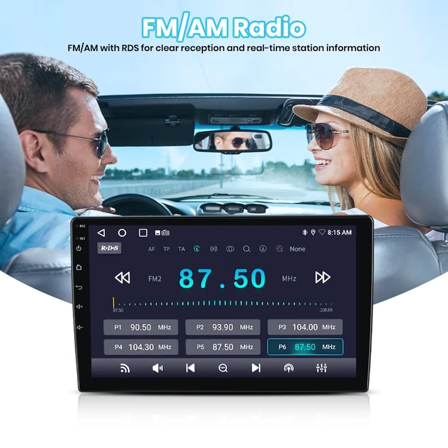 Alt view image 4 of 4 - 10.1" Android 13 Car Stereo for Chevy Silverado 2007-2013 Tahoe GMC Sierra Yukon, Wireless CarPlay & Android Auto, HD Touchscreen, Backup Camera, WiFi, GPS, SWC - 2GB+64GB