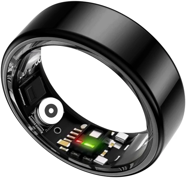 Main image of Smart Ring for Women & Men Fitness Sleep Heart Tracker No Subscription, 5-Day Battery, Heart Rate, Stress, Sleep & Activity Monitoring, IP68 Waterproof, iOS & Android Compatible