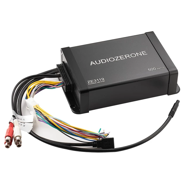 Alt view image 2 of 7 - Marine Bluetooth Amplifier car Audio System Waterproof Multi-Function Remote Class D Amp ATV UTV Amp 4 Channel Output (Balck)