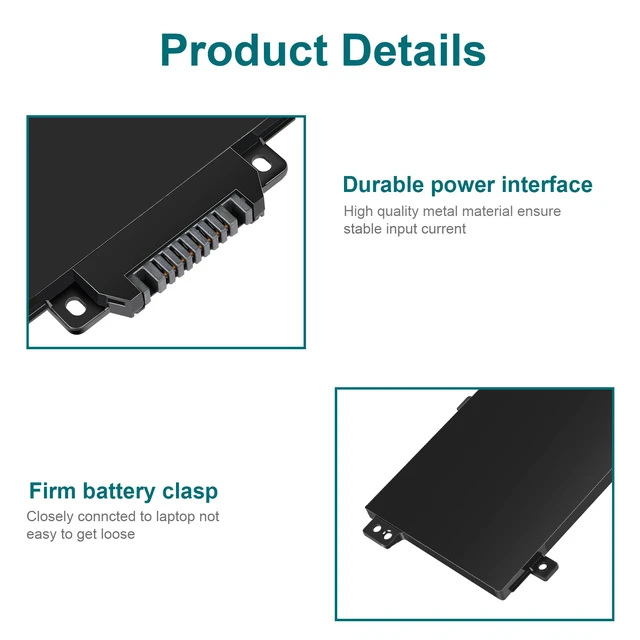 Alt view image 3 of 7 - AE03XL Laptop Battery Replacement for HP 240 245 246 250 255 256 G10 Series 14-EE 14-EP 14-EM 15-FC 15-FD Series AE03041XL N21969-005 N20951-171 HSTNN-OB3E HSTNN-0B3E TPN-DB1N