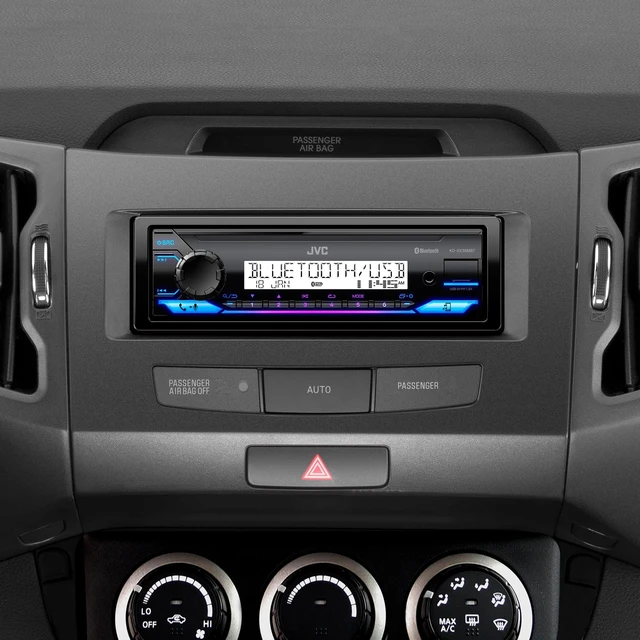 Alt view image 3 of 4 - KD-SX38MBT Car Stereo with Bluetooth, 4-Ch Marine Radio Receiver, AM/FM Single Din Radio, Aux-in, USB, Streaming, RGB Illumination, Use as in-Dash ATV, Truck Radio or Boat Stereo