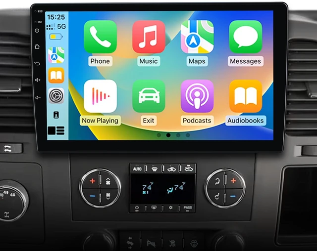 Main image of 5G WiFi Car Radio Stereo for Chevy Silverado 2007-2013 GMC Sierra Yukon Android 13 Replacement Upgrade Stereo with CarPlay Android Auto