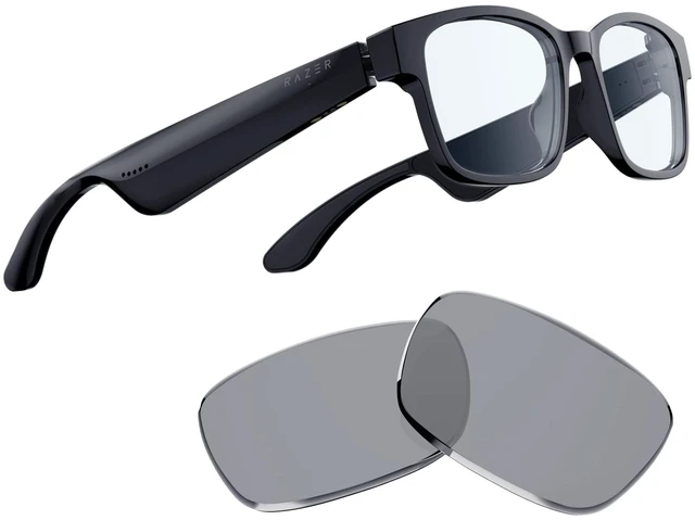 Main image of Anzu Smart Glasses: Blue Light Filtering & Polarized Sunglass Lenses - Low Latency Audio - Built-in Mic & Speakers - Touch & Voice Assistant Compatible - 5hrs Battery - Rectangle/Small