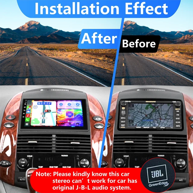 Alt view image 2 of 4 - Android 14 Car Radio for Toyota Sienna 2004 2005 2006 2007 2008 2009 2010, 4+64GB 9 Inch IPS Touch Screen Sienna Stereo with Wireless CarPlay & Android Auto, Bluetooth/WiFi/GPS/FM/SWC+Backup Camera