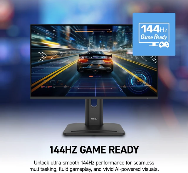 Alt view image 4 of 4 - PRO MP272 E14C 27-inch IPS 1920 x 1080 (FHD) Office Monitor, 144Hz, Free-Synch, HDMI, USB C (15W Power Delivery), VESA Mountable, Tilt, Speaker, 4-Side Slim Bezel 1ms, Black