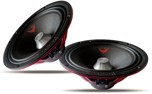 Main image of MX80S3 Loudspeaker 8 Inch Midrange 600 Watts 4 Ohms Silvery Bullet, Premium Quality Audio Door Speakers for Car or Truck Stereo Sound System, Black (2 Speaker)