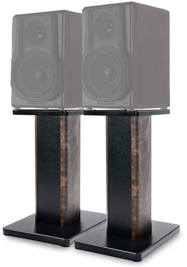 Main image of 20 Inch (50CM)- Pair- Wood Speaker Stands for Home-Cinema HiFi Desktop and Satellite Speakers Monitor Stands
