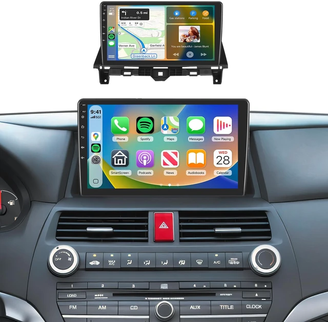 Main image of 5G WiFi 2G+64G Car Radio for Honda Accord 8th 2008-2013 Stereo 9 inch HD IPS Touch Screen Android Head Unit Built-in DSP Wireless CarPlay Android Auto Bluetooth GPS DVR SWC Backup Camera