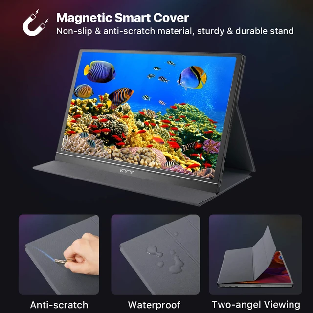 Alt view image 5 of 7 - Portable Monitor 15.6'' FHD 1080P Portable Laptop Monitor USB C HDMI Gaming Monitor