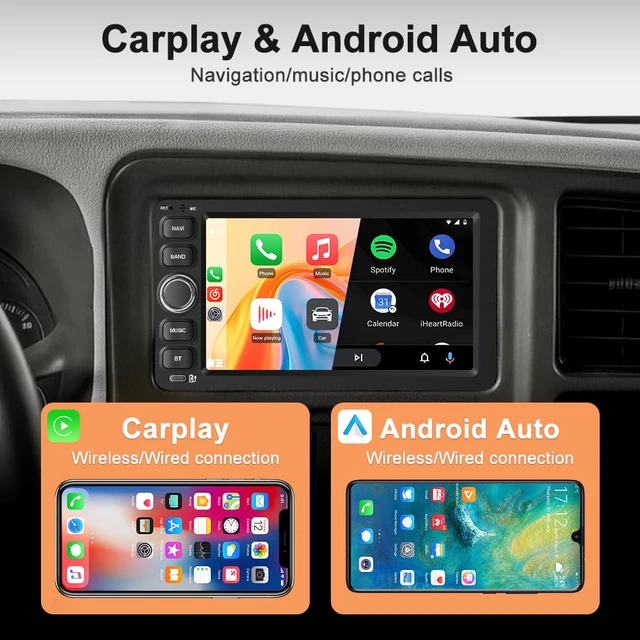 Alt view image 3 of 4 - Android 13 Car Radio Stereo for Chevrolet Chevy Silverado Impala Tahoe GMC Sierra Yukon 2003 2004 2005 2006 with 2G RAM 64G ROM Backup Camera Wireless Carplay Android Auto GPS FM Bluetooth