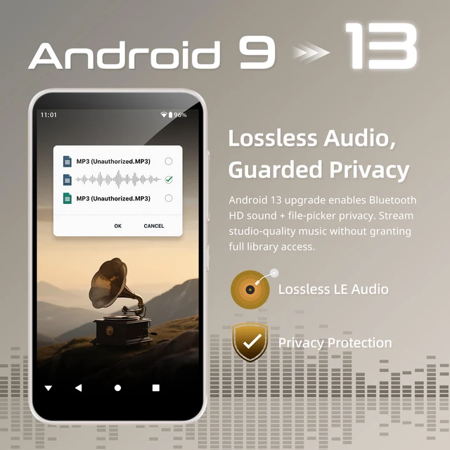 Alt view image 2 of 4 - Android MP3 Player with WiFi & Bluetooth, G7 Mini 4 Touchscreen MP4 Player with Spotify & Streaming Apps, Portable Music Player, Audiobooks, Travel, Expandable Storage (64GBWhite)