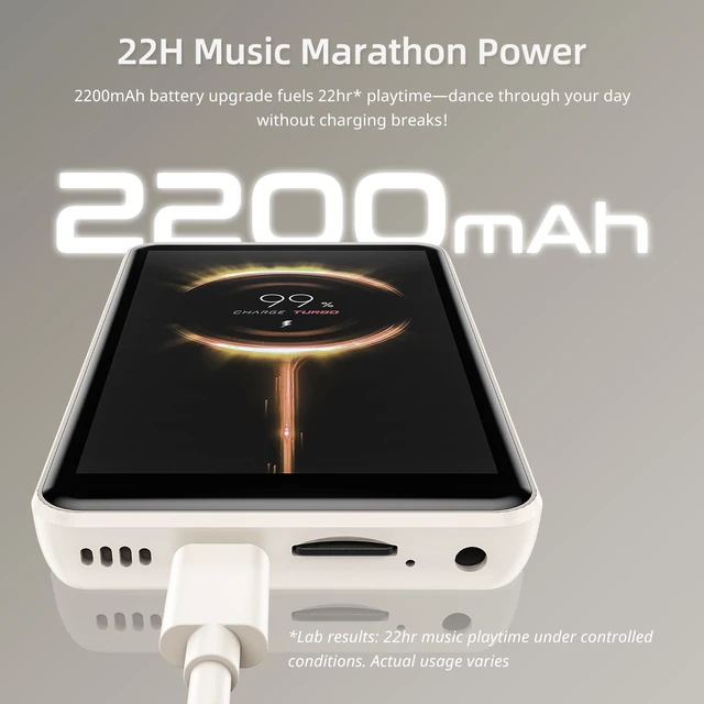 Alt view image 4 of 4 - Android MP3 Player with WiFi & Bluetooth, G7 Mini 4 Touchscreen MP4 Player with Spotify & Streaming Apps, Portable Music Player, Audiobooks, Travel, Expandable Storage (64GBWhite)
