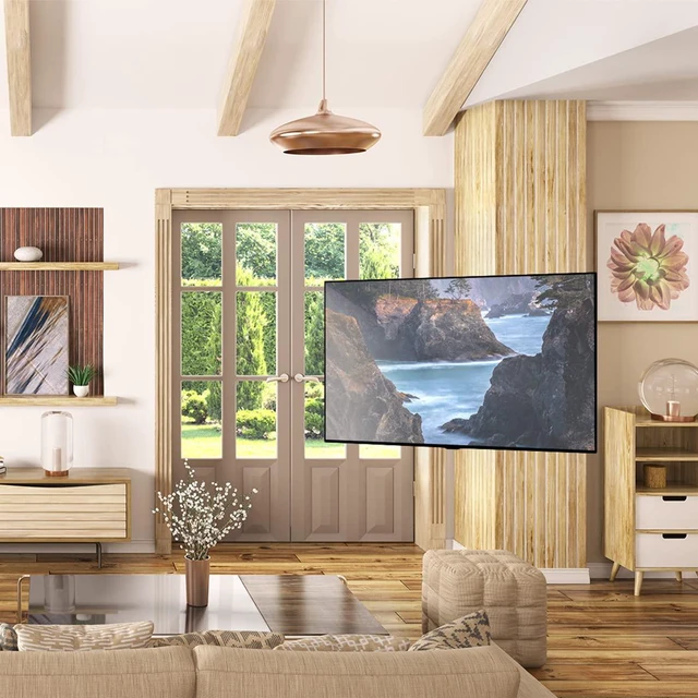 Alt view image 2 of 4 - PDC650 Full Motion Corner TV Mount for 37-inch to 70-inch TVs | Supports up to 125 lbs (56 kg) | Swivel 40° | Tilt +15°/-3°