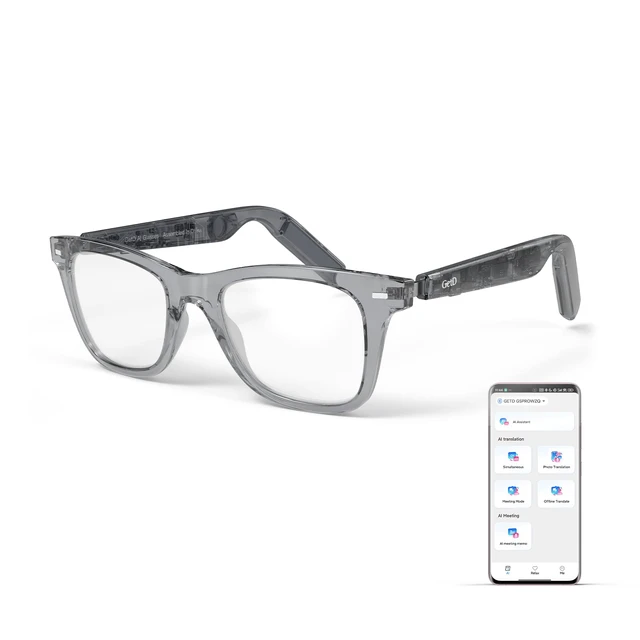 Main image of AI Glasses for Men & Women, Smart Glass Powered by ChatGPT, AI Real-time Translation with 145 Languages, 11H Music Play, Bluetooth Glasses with Anti-Blue Light Lens for Daily Use, Travel