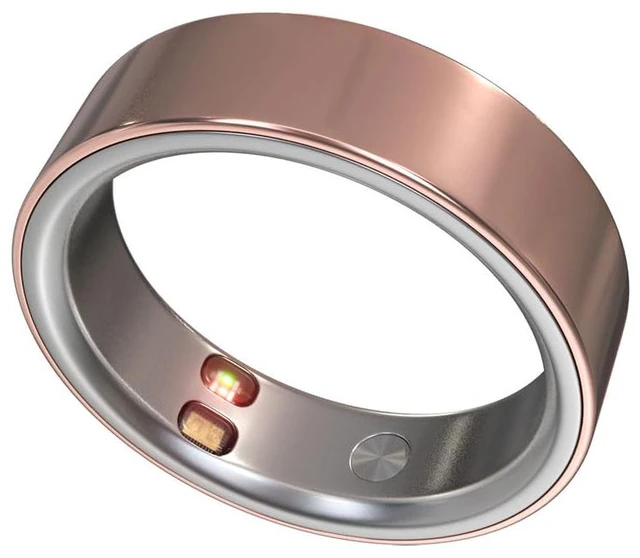 Main image of Smart Ring Health Tracker 5ATM Waterproof Sport Ring Exclusive Vibration Alerts Titanium Blood Oxygen/Sleep/Emotional Management Women Cycle Prediction Compatible with iOS/Android Deep Pink 13.5