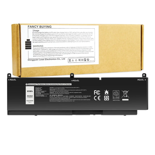Main image of PKWVM Laptop Battery Compatible with Dell Precision 7550 7750 7560 7760 Series Workstation Notebook C903V CR72X 0CR72X 17C06 068N03 447VR 0447VR P44E P93F P44E001 P44E002 P93F001 P93F002 453-BBCQ