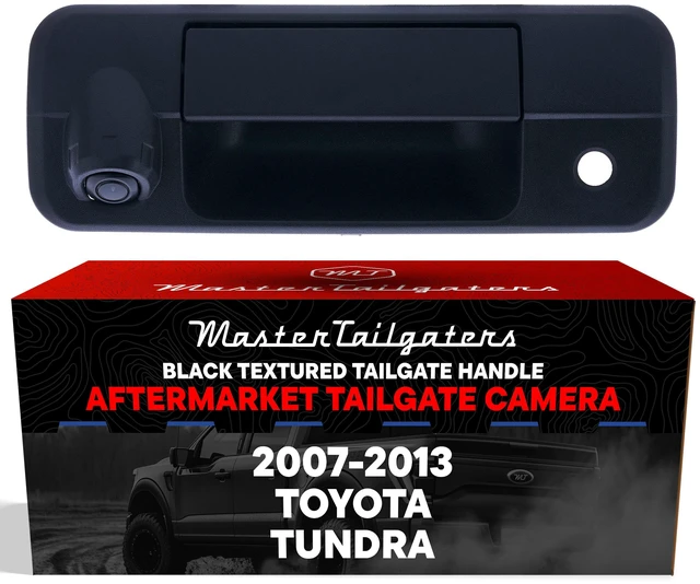 Main image of Black Tailgate Handle with Backup Camera Replacement for Toyota Tundra (2007-2013) | IP68 Waterproof | Parking Grid Lines Available | Easy to Install