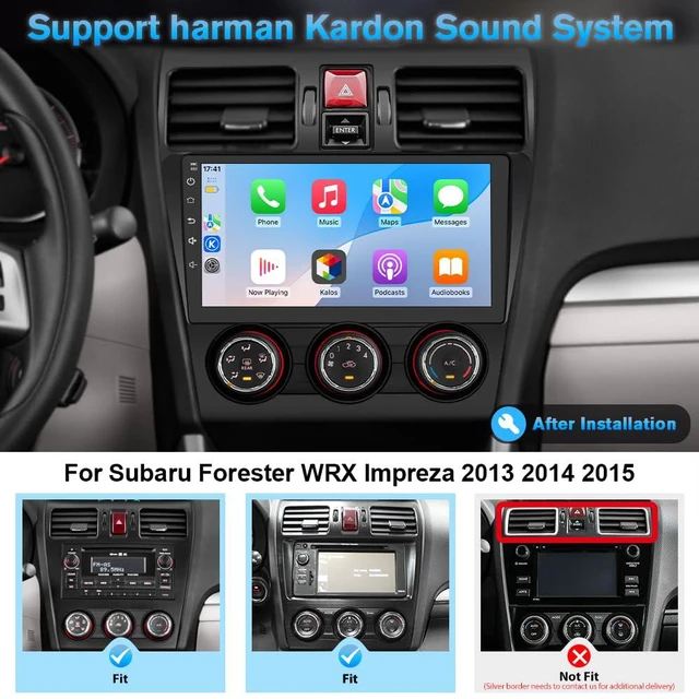 Alt view image 2 of 4 - Android 13 2G RAM 32G ROM Car Radio Stereo for Subaru Forester WRX Impreza 2013 2014 2015 with CarPlay Android Auto Bluetooth GPS Backup Camera