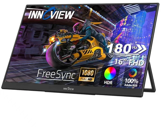 Main image of 16 inch Portable Monitor 180Hz Portable Gaming Monitor, 1200P FHD External Travel Monitor, Lightweight, Mini HDMI Extra Second Screen for Laptop, PC, PS5, Mac, Xbox (Not Includes Adapter)