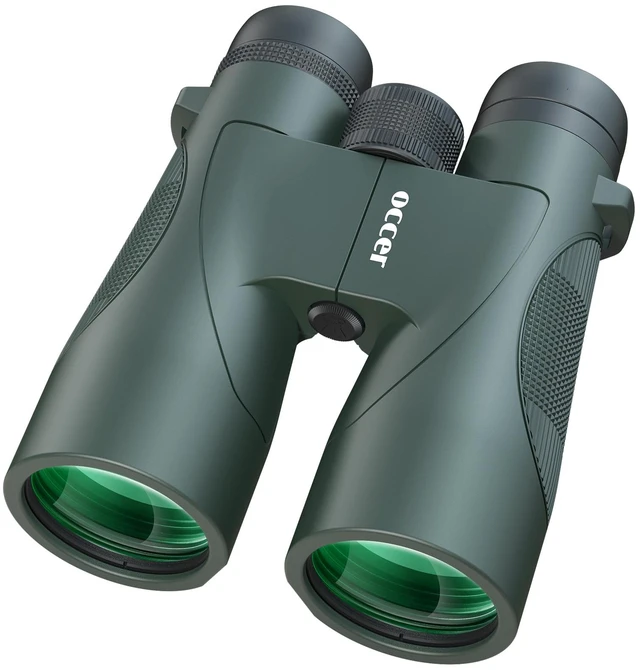 Main image of 12x50 Bird Watching Binoculars for Adults - High Powered Binoculars with Clear Image - Easy Focus HD Binocular for Cruise Ship Hunting Travel Concert Stargazing Birthday Gift for Men Green