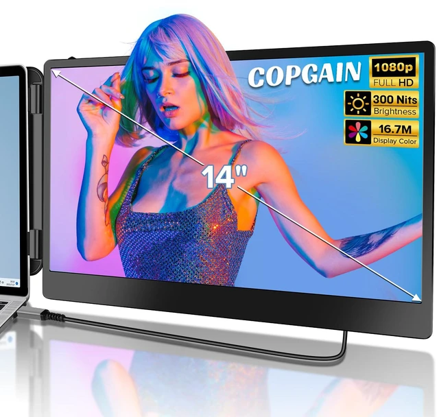 Main image of 2023 Upgraded S1 14 Portable Monitor for Laptop Screen Extender Monitor 1080P FHD IPS Dual Laptop Monitor Extender Plug and Play Type-C/HDMI for 13-17.3inch LaptopWindows,Mac,Android, Dex