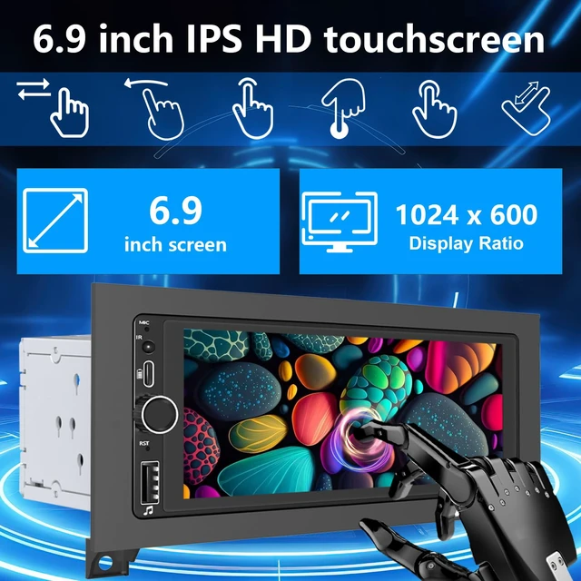 Alt view image 4 of 4 - Plug&Play Car Stereo for Dodge Ram 1994-2001 /Dakota1987-2000 /Caravan 1984-2000 / Pickup D150 D250 D350 1984-1993/Town&Country 1990-2000/Grand Cherokee 1993-1998 Wireless CarPlay&Android Auto AM/FM