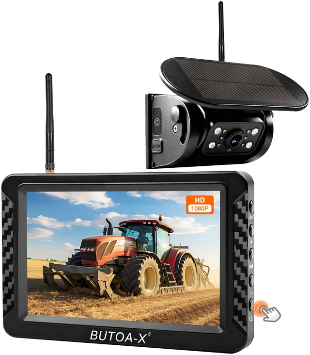 Main image of X5 Magnetic Solar Wireless Backup Camera with 5" HD Monitor, 1-Min Zero-Install for RV Truck Trailer, 320ft Signal Range, 15000mAh Battery & 5W Solar Panel Back Up Camera