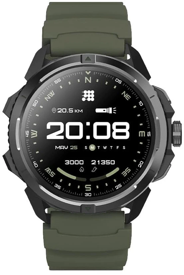 Main image of Cubitt Terra Rugged Smartwatch with Dual-Band GPS, 1.48 AMOLED Display, Offline Maps, VITA AI, AI Coach, Readiness Score, 5ATM, 14-Day Battery Military Green