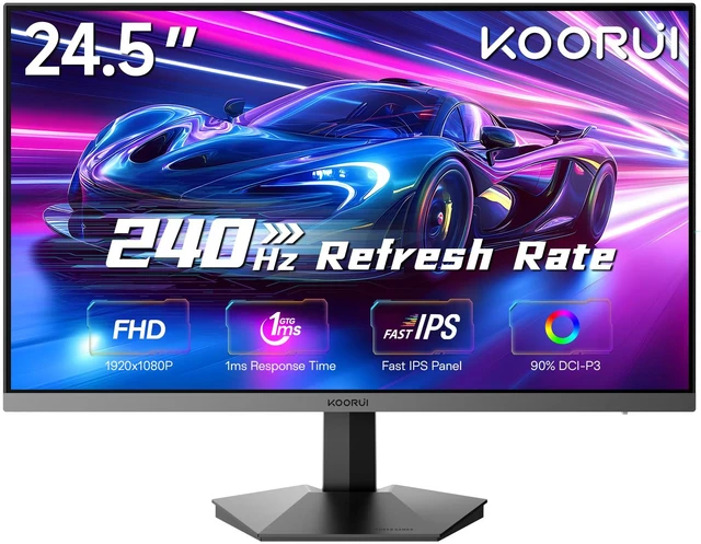 Main image of 24 Inch 240Hz Gaming Monitor, FHD 1080P Fast IPS Computer Monitor,1 ms, Adaptive Sync, HDR400, 99% sRGB, Low Blue Light Eye Care, HDMI 2.0 / DP 1.4, VESA, Tilt, for PC, PS5, Xbox, G2511X