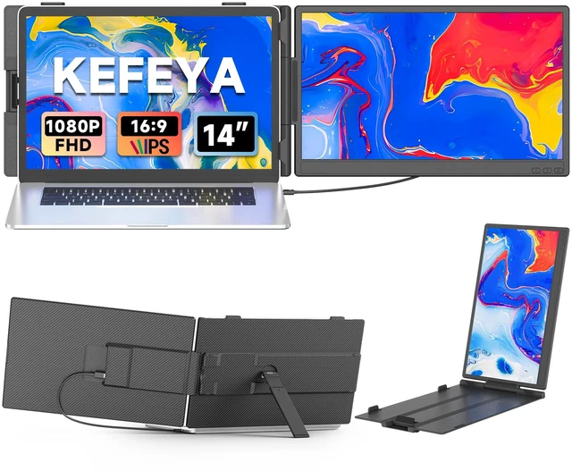 Main image of Laptop Screen Extender 14", FHD 1080P IPS Laptop Monitor Extender, Portable Monitor for Laptops 13-17" with USB-C/HDMI Port, Plug n Play for Windows/Mac/Android/Switch/PS5