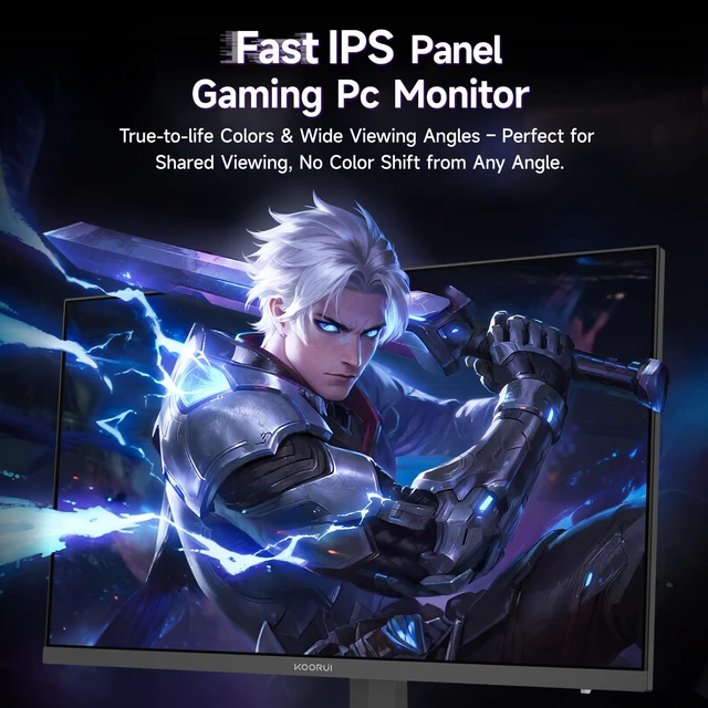 Alt view image 3 of 4 - 24 Inch 240Hz Gaming Monitor, FHD 1080P Fast IPS Computer Monitor,1 ms, Adaptive Sync, HDR400, 99% sRGB, Low Blue Light Eye Care, HDMI 2.0 / DP 1.4, VESA, Tilt, for PC, PS5, Xbox, G2511X