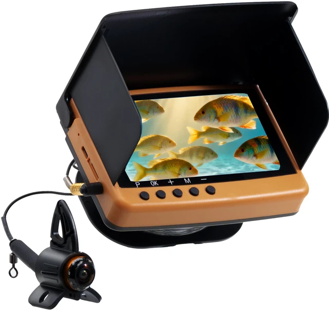Main image of Underwater Camera Fish Finder: 1080P HD Waterproof for Ice/Lake/Sea Fishing with 82ft CablePortable Depth Finders for Boats & Kayaks2000nit OLED Display for Murky Water Conditions