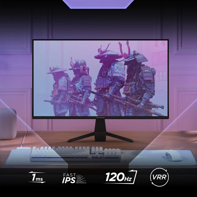 Alt view image 3 of 4 - VX2770-MHD 27 Inch 1080p Monitor, IPS Display with 120Hz and Variable Refresh Rate for Ultimate Home Entertainment, Eye Care Technology, HDMI, and DisplayPort Inputs