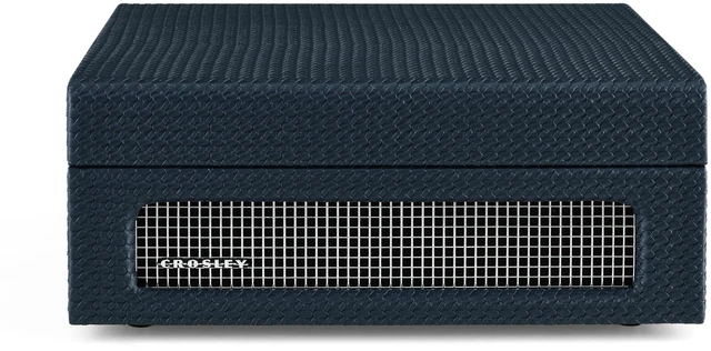 Alt view image 2 of 4 - CR8017B-NY Voyager Vintage Portable Vinyl Record Player Turntable with Bluetooth in/Out and Built-in Speakers, Navy